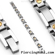 316L Stainless Steel Bracelet/Gold Tone