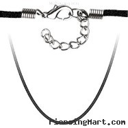 17.5" Adjustable Velvet Necklace