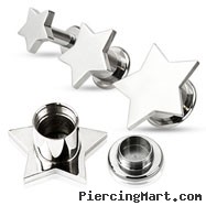 Pair Of Steel Screw-Fit Tunnels with Star