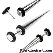 Surgical Steel fake taper with o-rings, 16 ga
