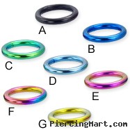 Titanium anodized segment ring, 10 ga