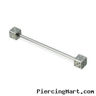 Dice long barbell (industrial barbell), 14 ga
