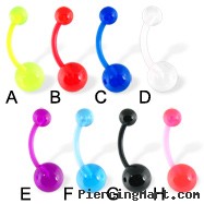 Flexible belly button ring, great for pregnant bellies!
