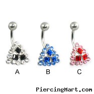 Triangle Belly Button Ring