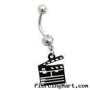 Belly Ring with dangling director