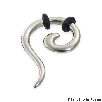 Pair Of Spiral Earrings, 8 Ga