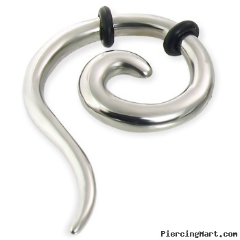 Pair Of Spiral Earrings, 6 Ga