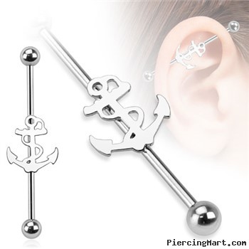Surgical Steel Anchor Industrial Barbell