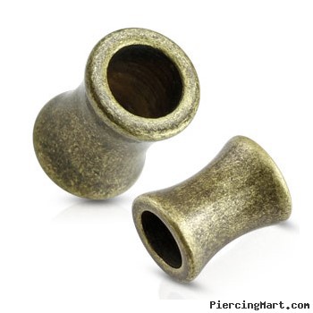 Pair Of Brushed Vintage Surgical Steel Saddle Fit Tunnels