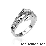 316L Stainless Steel Claw Ring