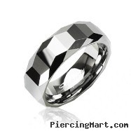 Tungsten Carbide Ring with Trapezoid Prism with Cutting Edges Design