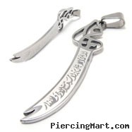 Stainless steel samarai sword pendant