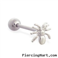 Straight barbell with spider top, 14 ga