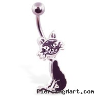 Black Cat Belly Ring