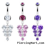 Belly ring with Fancy Dangle