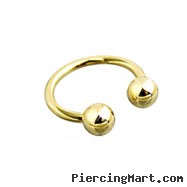 Gold Tone circular barbell, 16 ga