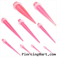 Pink UV taper with clear o-rings
