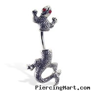 Lizard Belly Button Ring