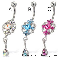 Chandelier belly button ring