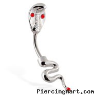 Cobra Belly Button Ring