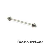 Long barbell (industrial barbell) with cones, 12 ga