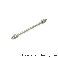 Long barbell (industrial barbell) with spikes, 12 ga
