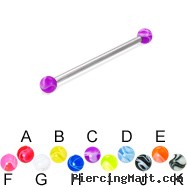 Long Barbell (Industrial Barbell) with Marble Balls, 12 Ga