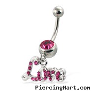 Love navel ring