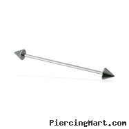 Long Barbell (Industrial Barbell) with Cones, 16 Ga