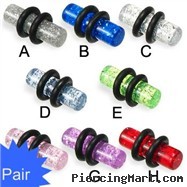 6 gauge glitter plug