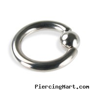 Titanium Captive Bead Ring, 8 Ga