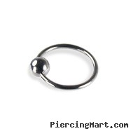 Titanium captive bead ring, 18 ga