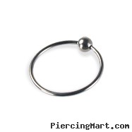 Titanium captive bead ring, 20 ga