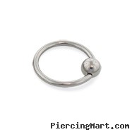 Titanium captive bead ring, 16 ga