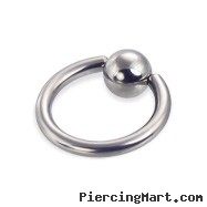 Captive bead ring, 12 ga