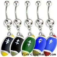 Football Belly Ring