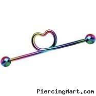 Industrial Barbell With Heart, 14Ga