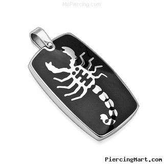 316L Stainless Steel Zodiac Pendant. "Scorpio"