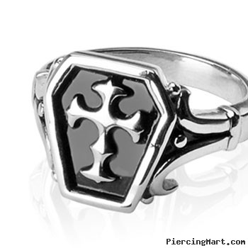 316L Surgical Stainless Steel Rings/Celtic Cross