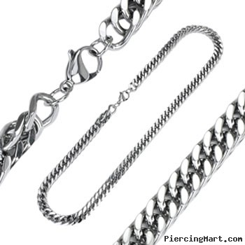 316L Stainless Steel Thick Chain Link Necklace
