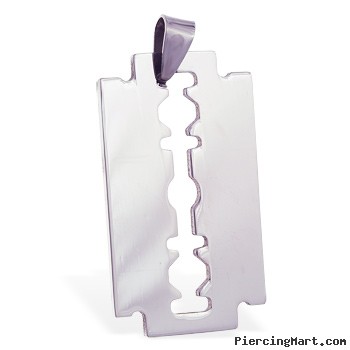 Stainless steel razor pendant