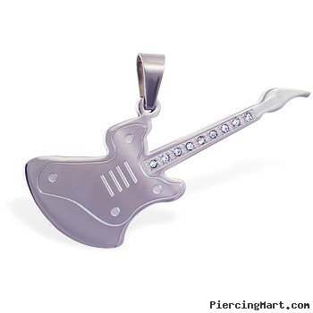 Stainless steel guitar pendant