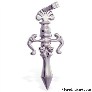 Stainless steel sword pendant