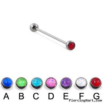 Long Barbell (Industrial Barbell) with Hologram Balls, 16 Ga