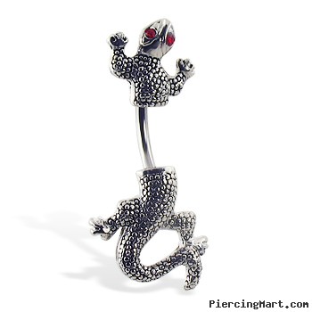 Lizard Belly Button Ring