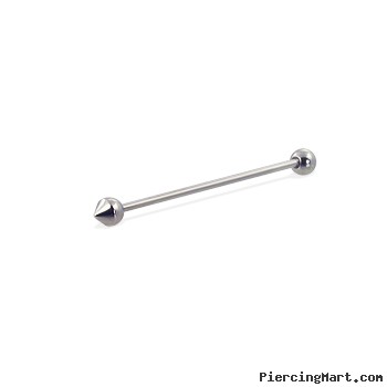 Long barbell (industrial barbell) with ball-cones , 16 ga