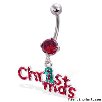 Christmas Belly Button Ring