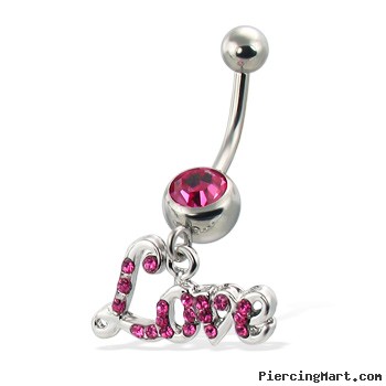 Love navel ring