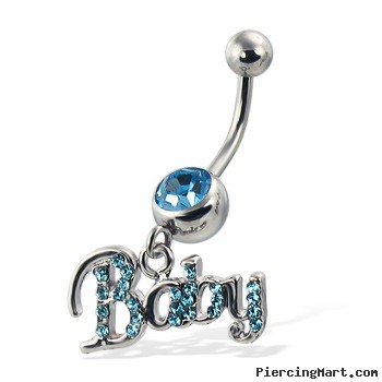 Baby belly button ring