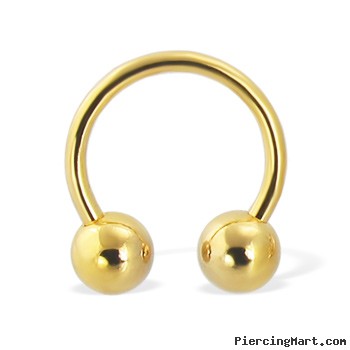 Gold Tone circular barbell, 14 ga